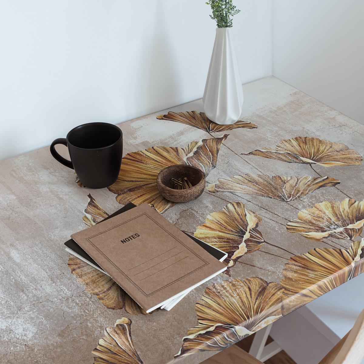 MÖBLAUFKLEBER 100x50 cm beige - Cognac, Kunststoff (50/0.1/100cm) - Wallfluent
