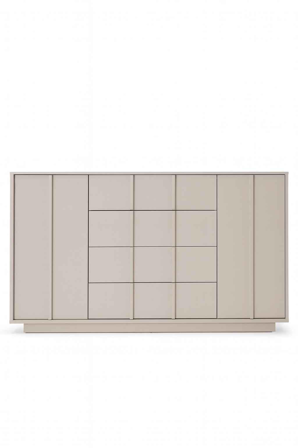 KOMMODE PIANO 160/97,5/41cm mit 4 Schubladen 2 Türen Kaschmir - Kaschmir, Holzwerkstoff (160/97.5/41cm) - MASSENO
