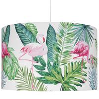 HÄNGELEUCHTE Flamingo 50/50/143 cm - Grün, Textil (50/50/143cm) - Beliani