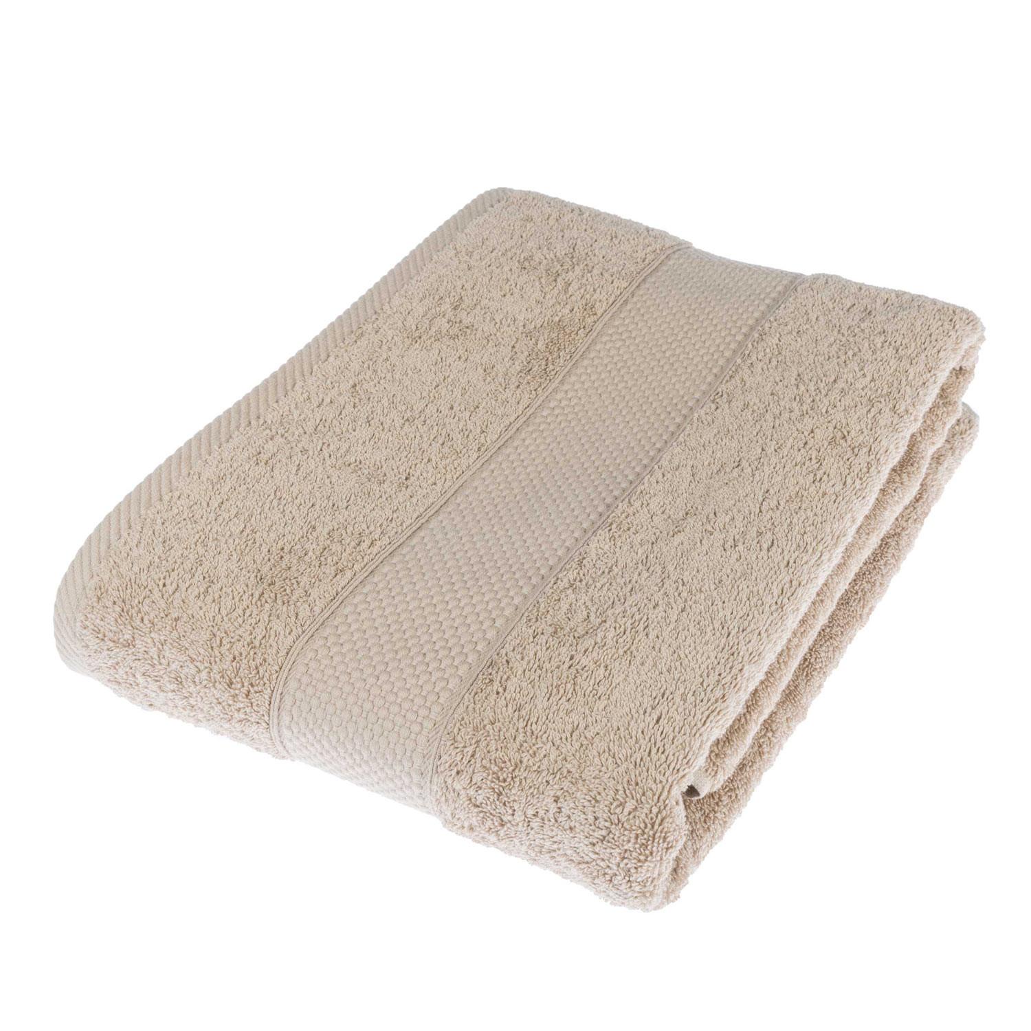 BADETUCH Essential beige 100/150 cm - Beige, Textil (100/150cm) - Homescapes