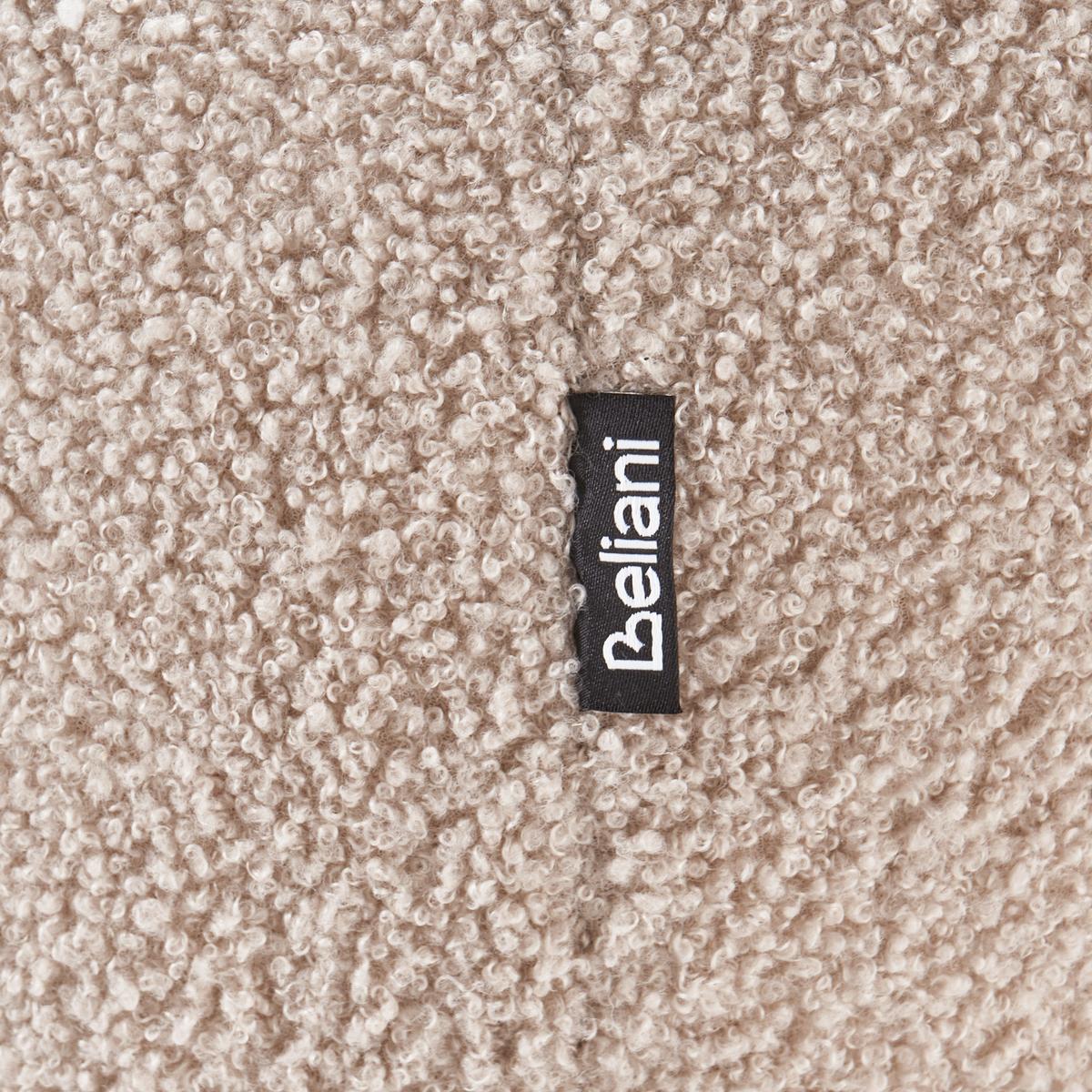 OTTOMANE Bouclé Beige Mjalbi - Beige, Textil (78/41/78cm) - Beliani