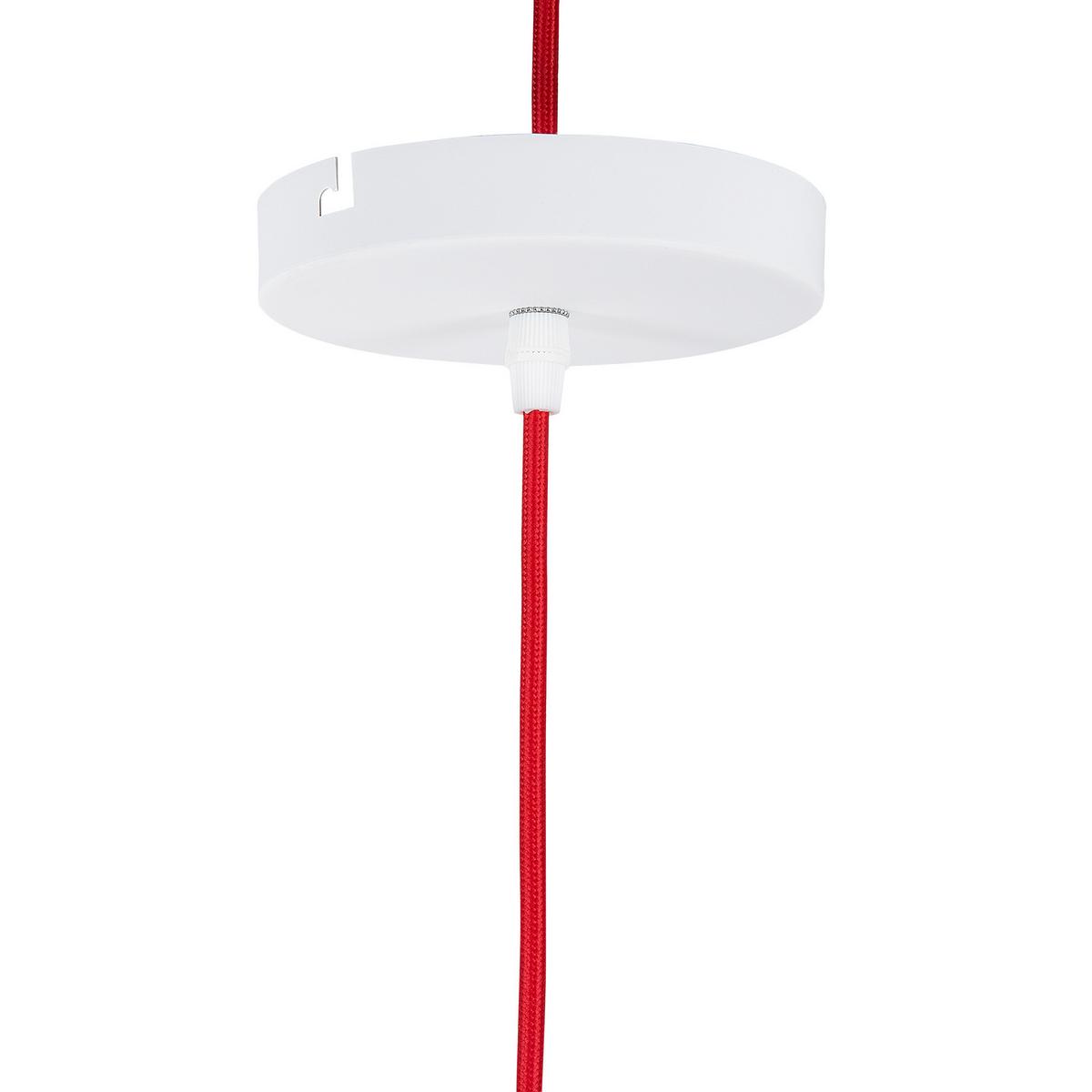 HÄNGELEUCHTE Sepik 34/34/183 cm - Weiß, Metall (34/34/183cm) - Beliani