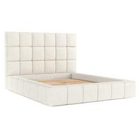 POLSTERBETT Skiathos mit Stauraum 160/200 cm Creme im Modesto Stoff - Creme/Schwarz, Holz/Holzwerkstoff (160/200cm) - AltaBeds