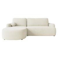 ECKSOFA Loridu, Seite: Links - Schwarz/Naturfarben, Holz/Kunststoff (250/174cm) - MIRJAN24