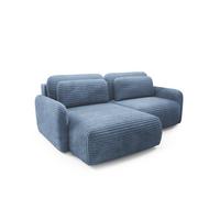ECKSOFA Simone Mit Schlaffunktion - Blau, Holzwerkstoff/Textil (240/165cm) - Fun Möbel