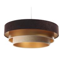 HÄNGELEUCHTE Beige 60/20 cm - Schwarz, Kunststoff (60/1.5/20cm) - ONZENO