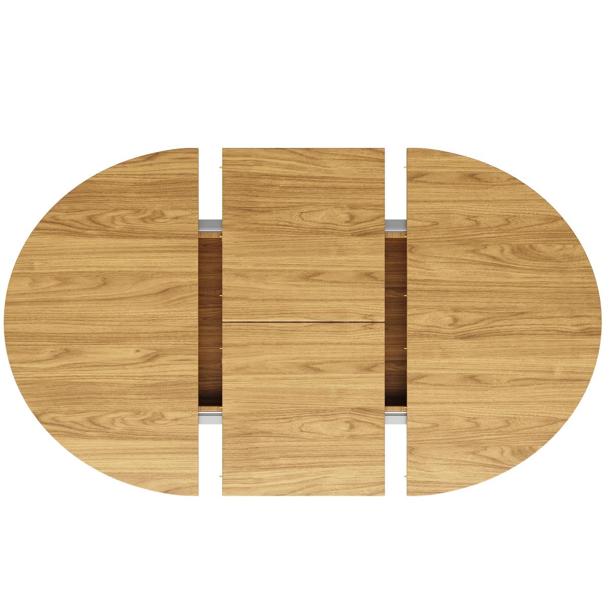 ESSTISCH ausziehbar 118-158 cm Vintage Holzoptik - Eichefarben/Beige, Holzwerkstoff (118/118/76cm) - Urban Meuble