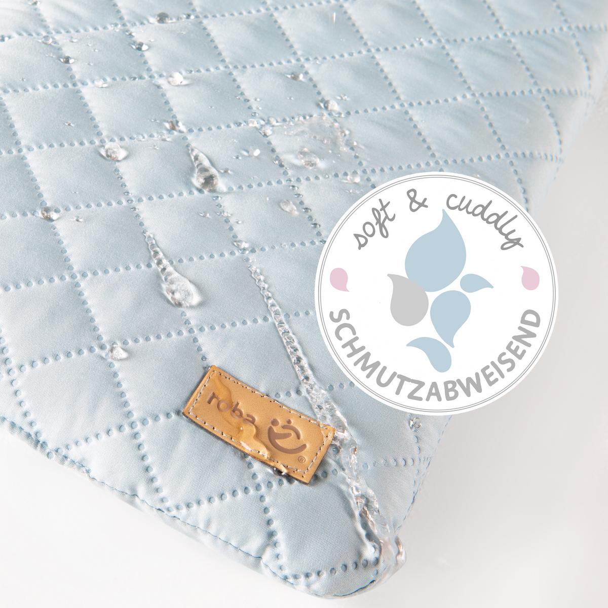 HOCHSTUHL-SITZVERKLEINERER 2-teilig roba Style türkis - Hellblau, Textil (40/25/2cm) - Roba