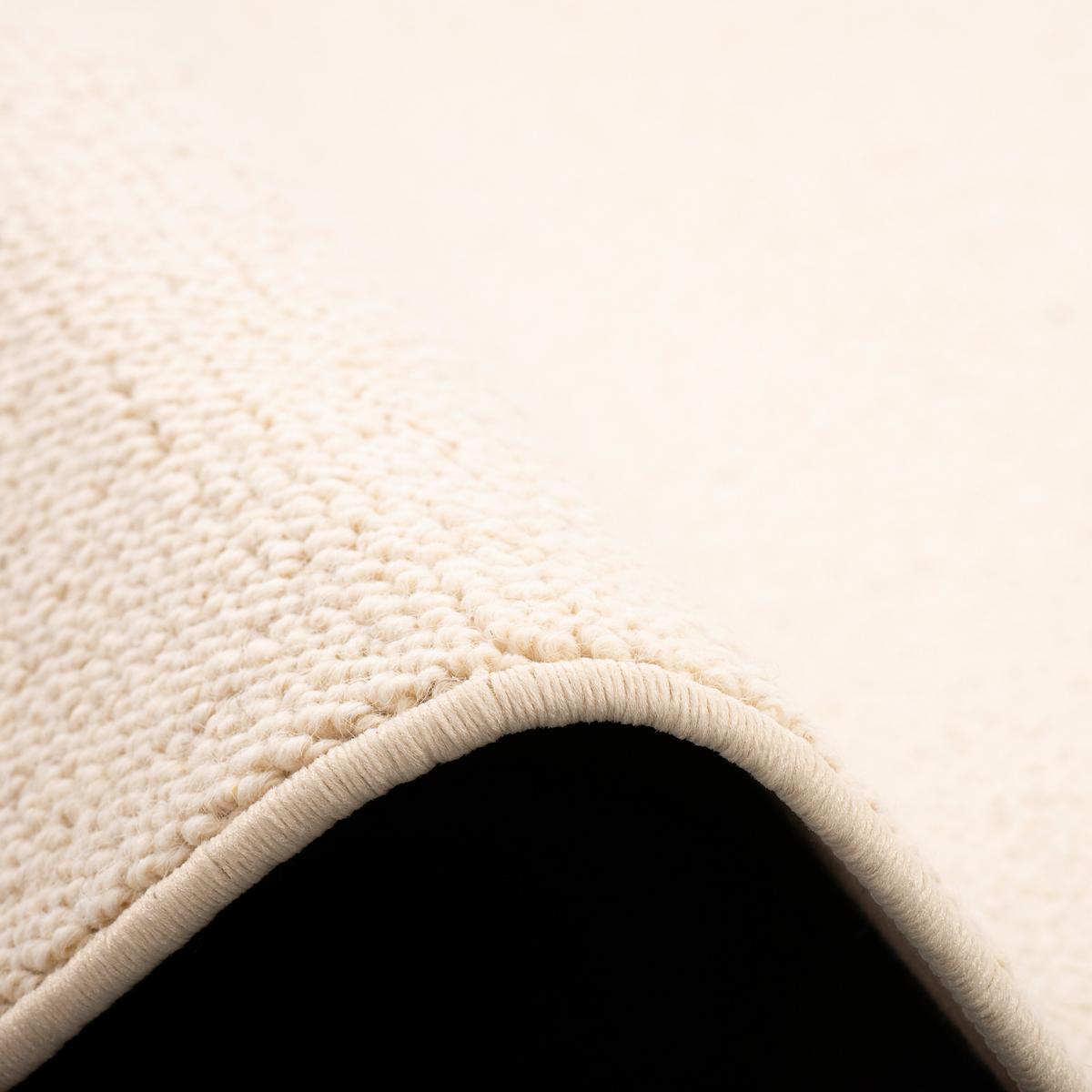 NATUR TEPPICH WOLLE BERBER RUND - Creme, Textil (133/133cm) - Snapstyle