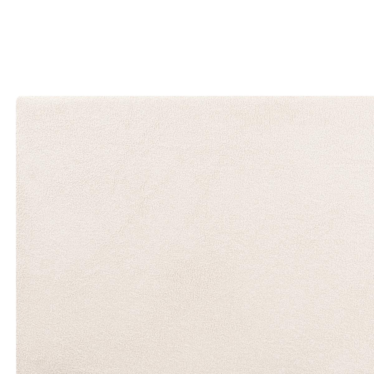 BETT mit Lattenrost 120/200 cm Bouclé Cremeweiß Albi - Creme, Textil (120/200cm) - Beliani