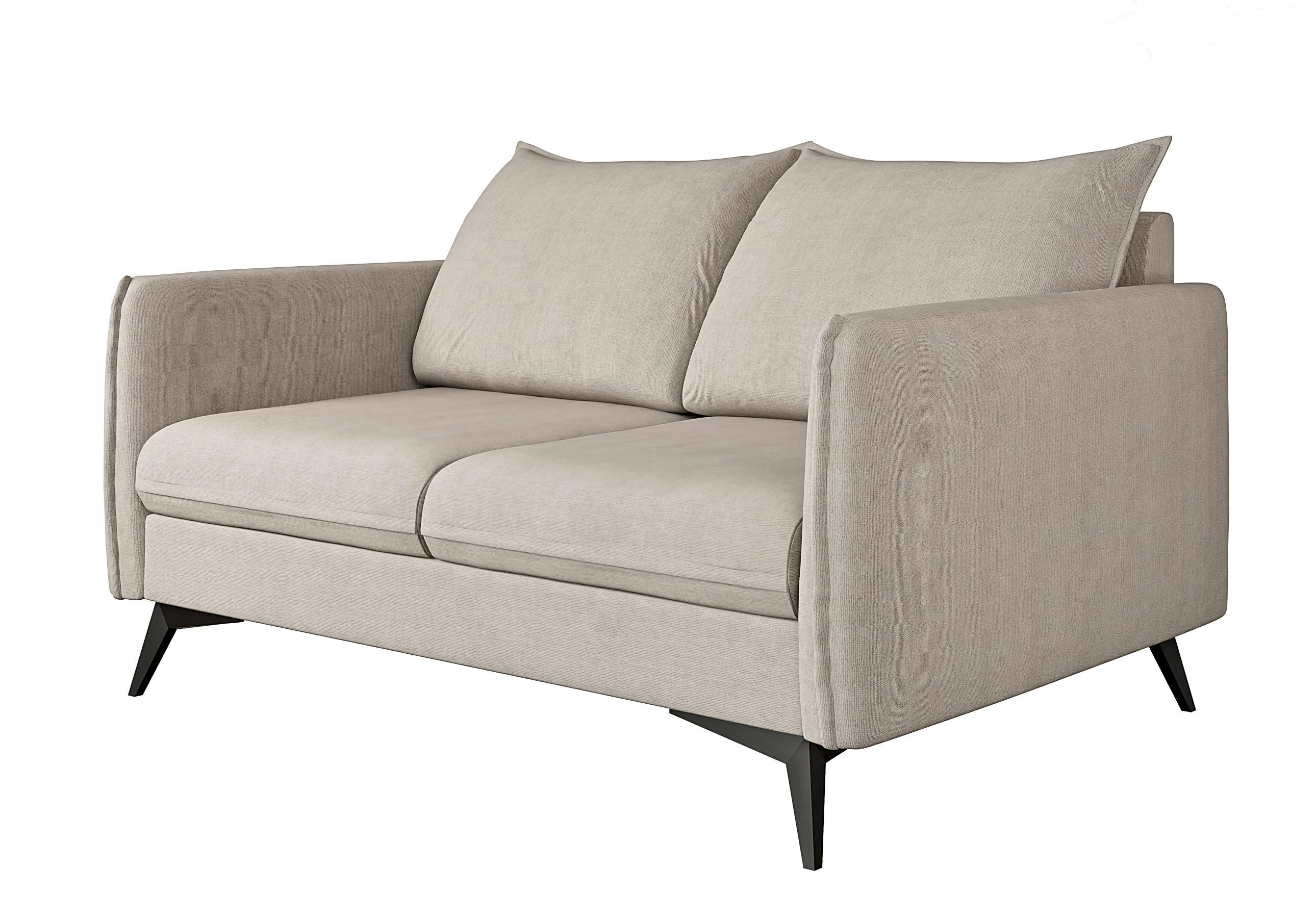 2-SITZER-SOFA Pulse Beige Luxusmicrofaser - Ecru/Beige, Holz/Textil (138/86/91cm) - S-Style Möbel