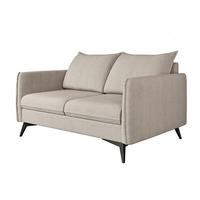 2-SITZER-SOFA Pulse Beige Luxusmicrofaser - Ecru/Beige, Holz/Textil (138/86/91cm) - S-Style Möbel