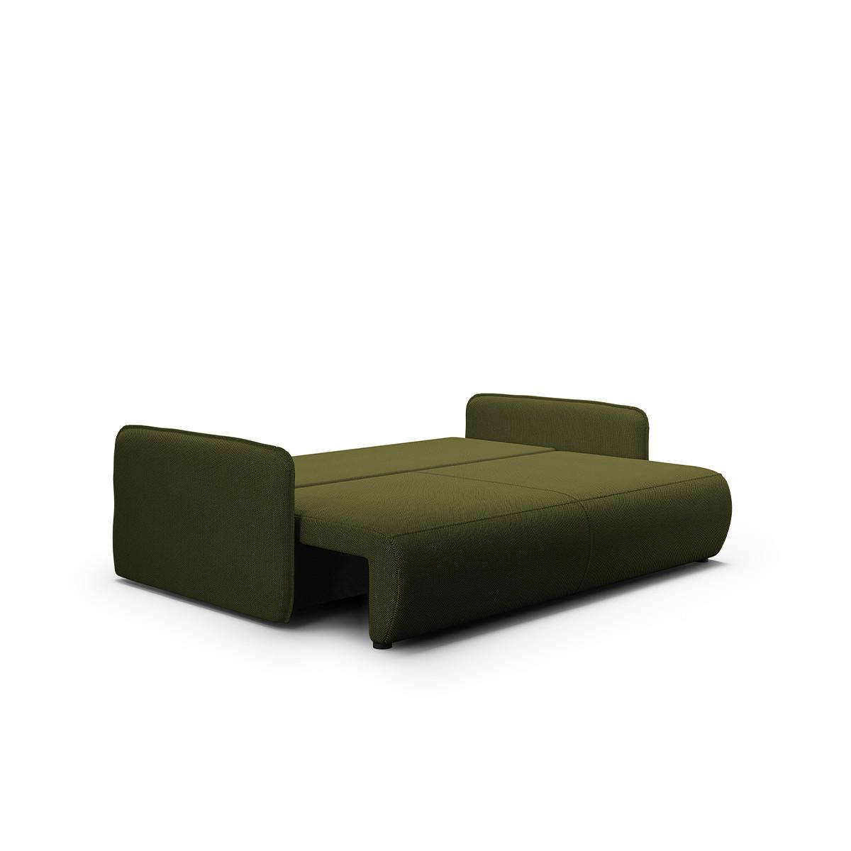 SOFA Claudio 3 Sitzplätze Grün - Grün, Holz (216/86/105cm) - Petits-meubles