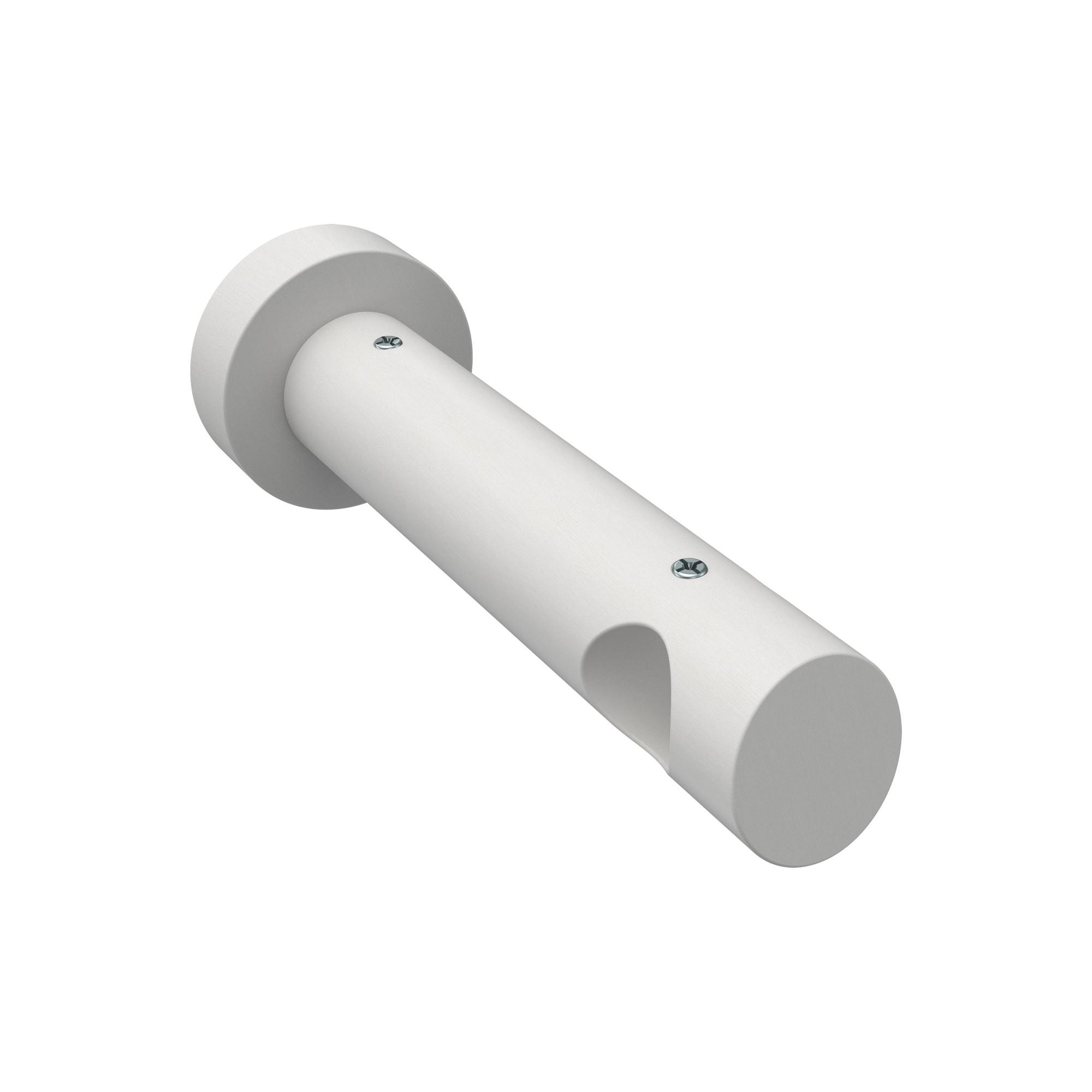 TRÄGER FÜR GARDINENSTANGEN 20 mm Ø, Talena 1-läufig, Weiß - Weiß, Holz (15/5.3/5.3cm) - INTERDECO