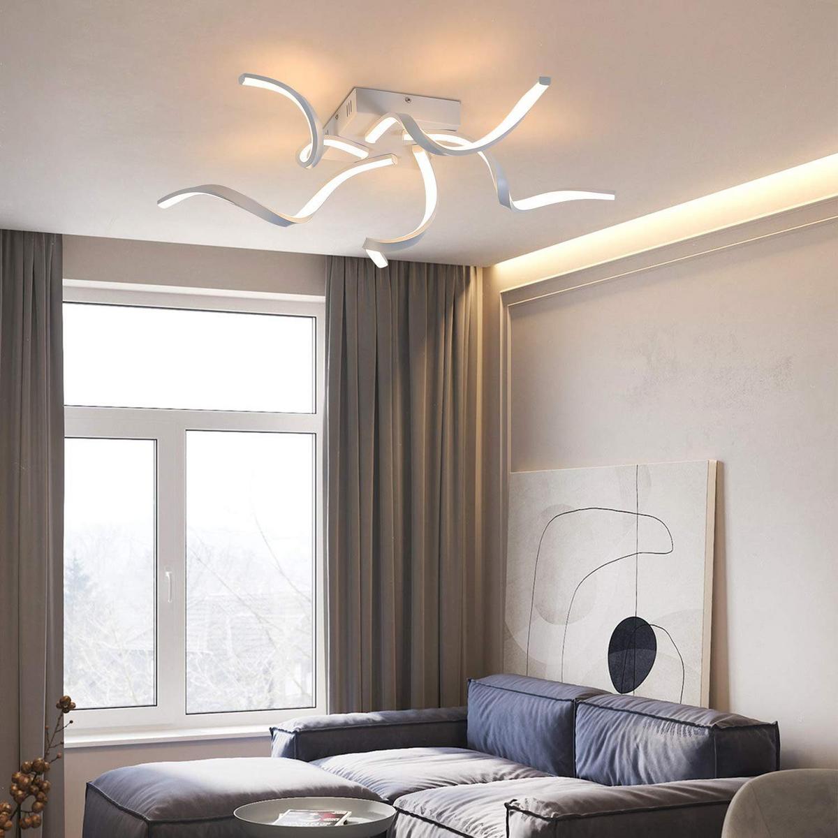 LED-DECKENLEUCHTE Paulina 65/65/14 cm - Weiß, Metall (65/65/14cm) - Nettlife