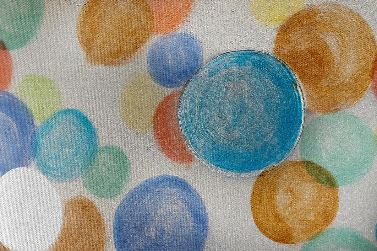 ÖLGEMÄLDE 150/50 cm - Multicolor/Weiß, Holz/Textil (150/50cm) - KUNSTLOFT