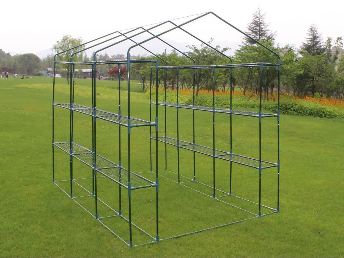 GEWÄCHSHAUSFOLIE serre tomate petunia- 4.4m² - 2.5 x 1.7 x 2.1 m Grün - Grün, Kunststoff (30/25cm) - Habitat Garten