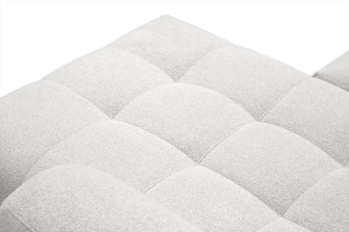ECKSOFA SALVINI 4-Sitzer, weiß - Schwarz/Weiß, Holzwerkstoff/Textil (292/158cm) - Wozimo