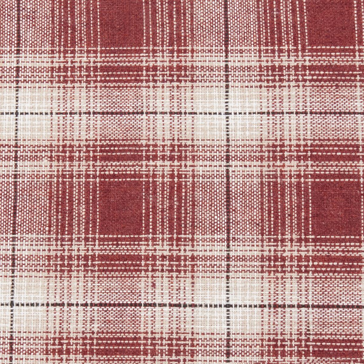 DEKOKISSEN 2er-Set Dunkelrot 45/45 cm Brookies - Beige/Schwarz, Textil (45/45cm) - Beliani