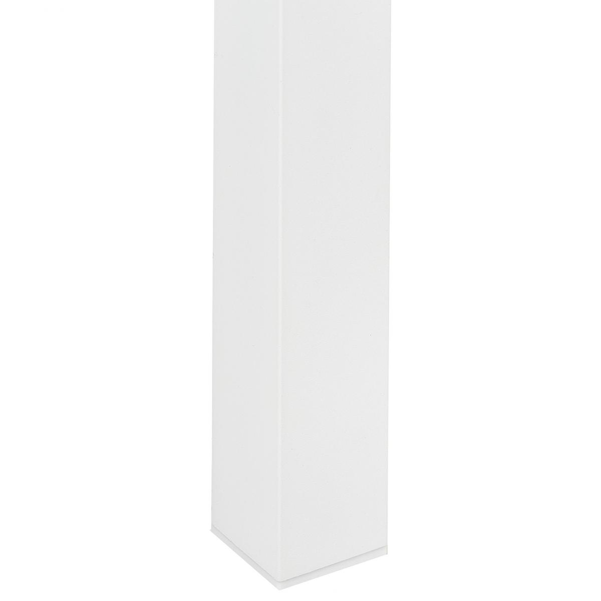GARTENTISCH Heller Holzfarbton Messina - Hellbraun/Weiß, Kunststoff (96/52/50cm) - Beliani