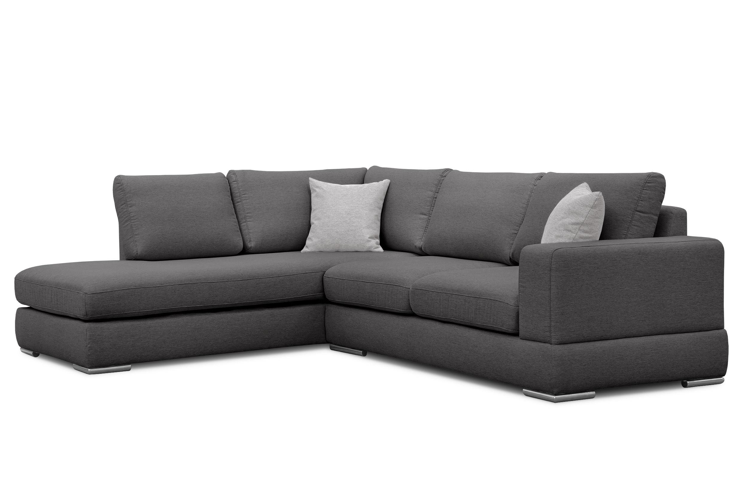 ECKSOFA OTTO 5-Sitzer, dunkelgrau - Dunkelgrau, Holzwerkstoff/Textil (219/279cm) - Wozimo