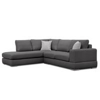 ECKSOFA OTTO 5-Sitzer, dunkelgrau - Dunkelgrau, Holzwerkstoff/Textil (219/279cm) - Wozimo
