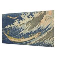 FOTOTAPETE 416x254 cm - Meereswellen - Blau, Textil (416/254cm) - Wallfluent