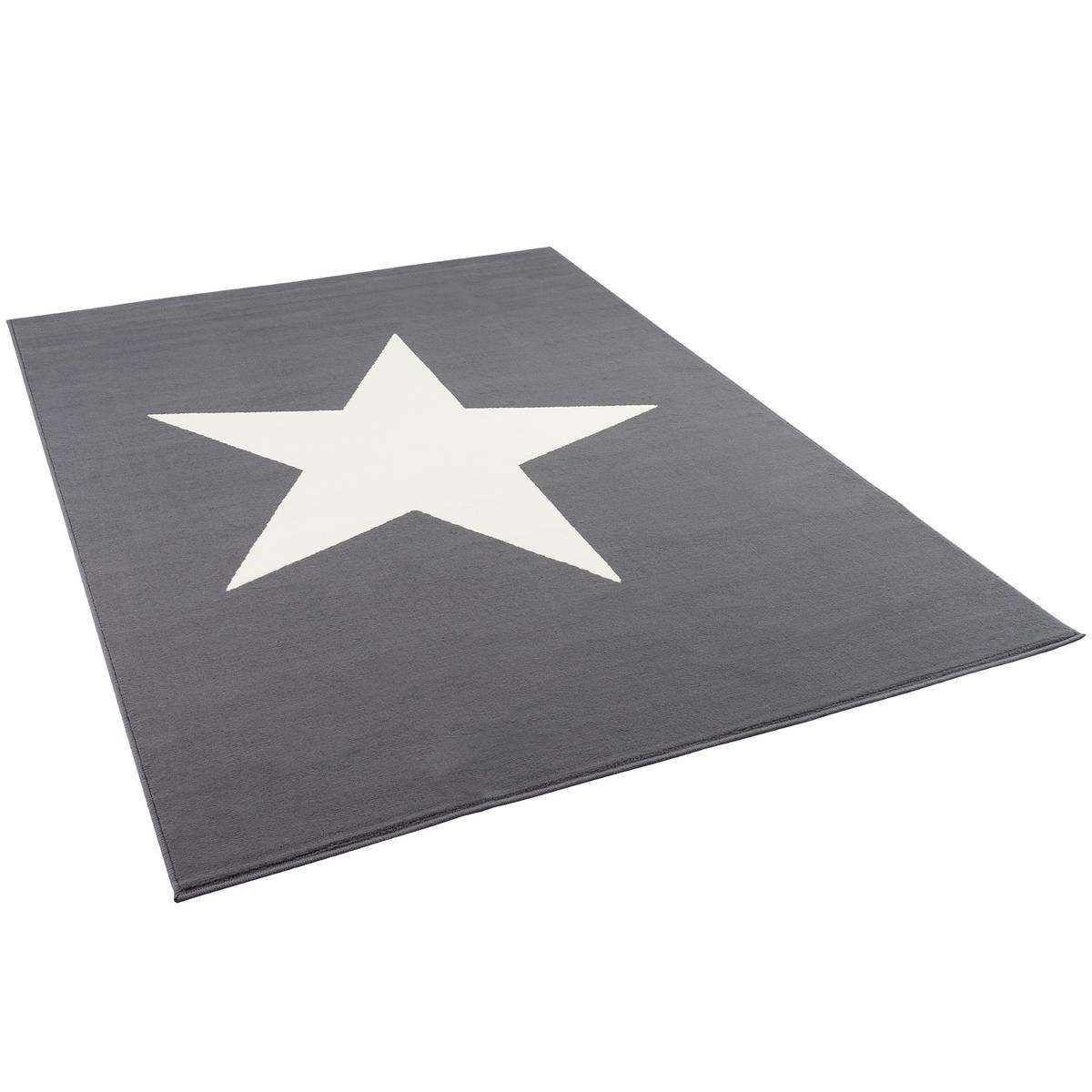 KINDER UND JUGEND TEPPICH TRENDLINE STERN - Anthrazit, Textil (120/170cm) - Pergamon