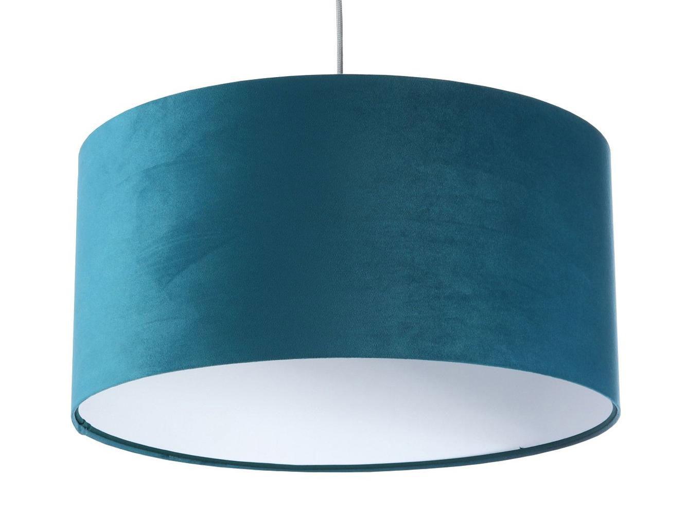 HÄNGELEUCHTE Türkis 60/30 cm - Türkis/Weiß, Kunststoff (60/1.1/30cm) - ONZENO