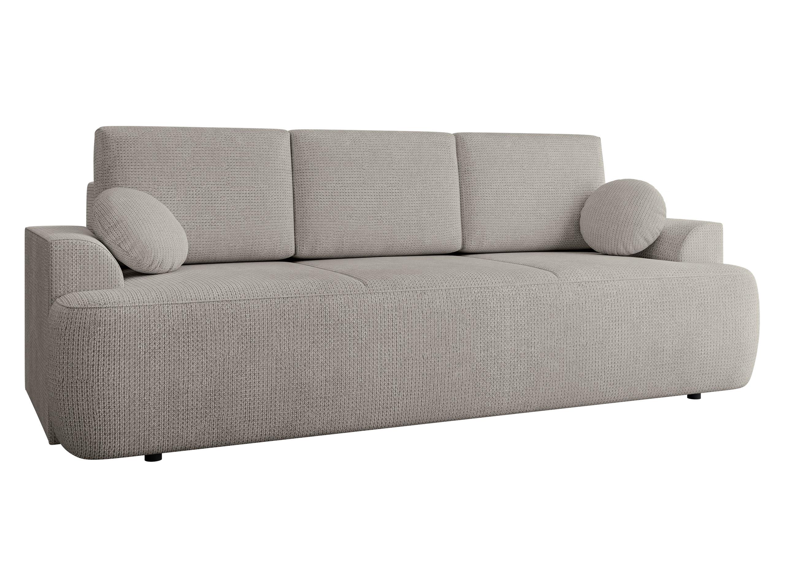 SCHLAFSOFA Velo - Hellgrau/Schwarz, Holz/Kunststoff (248/94/110cm) - MIRJAN24