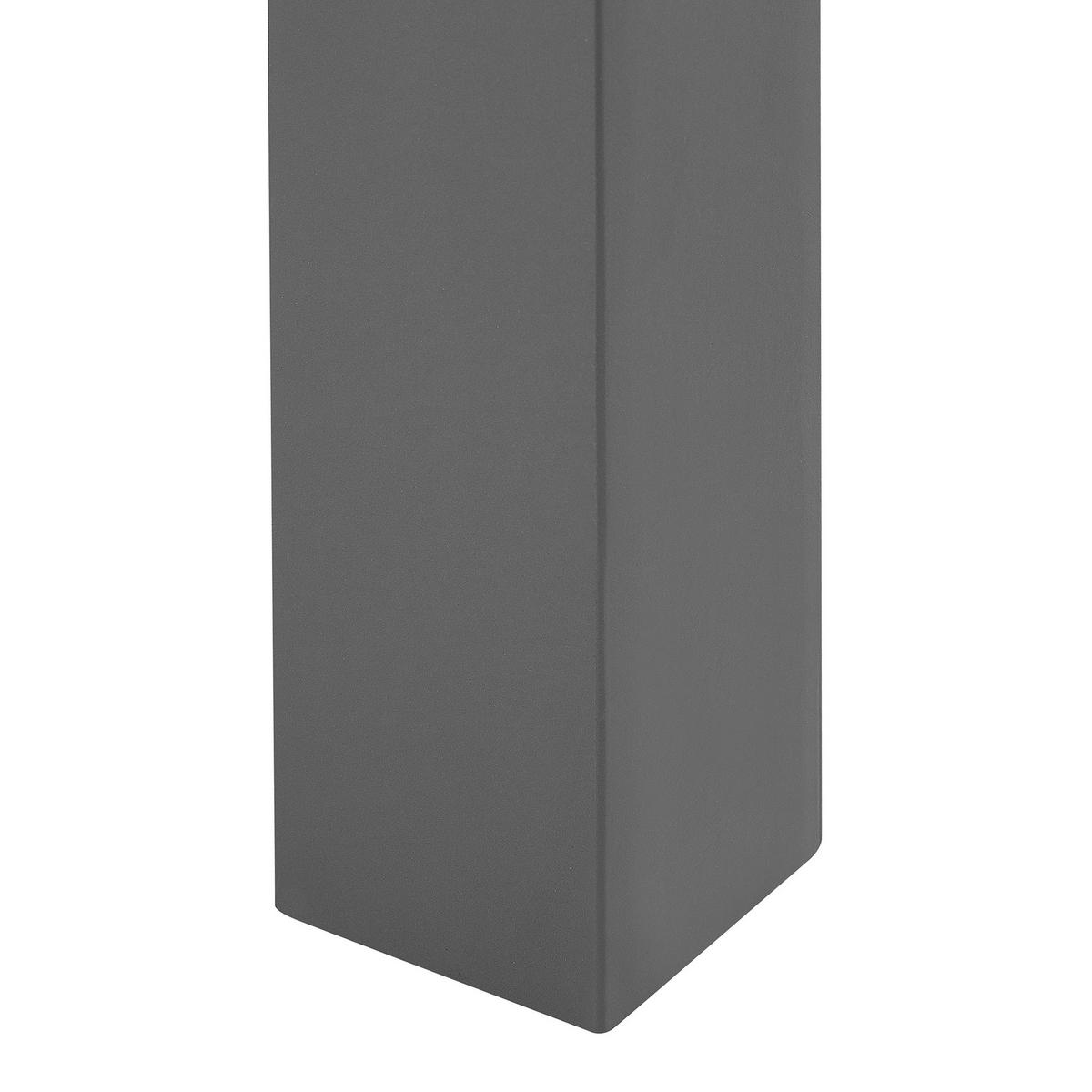 GARTENMÖBEL SET 6-Sitzer Beton Grau 2 Bänke U-Form 2 Hocker Taranto - Grau, Stein - Beliani