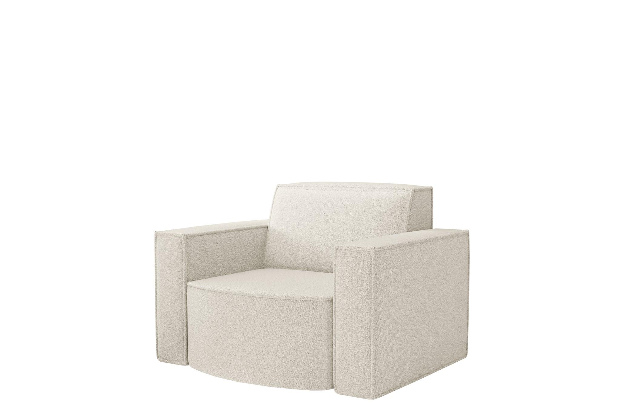 SESSEL Palma Ascot Bukla - Beige, Holzwerkstoff/Textil (98/74/89cm) - Fun Möbel