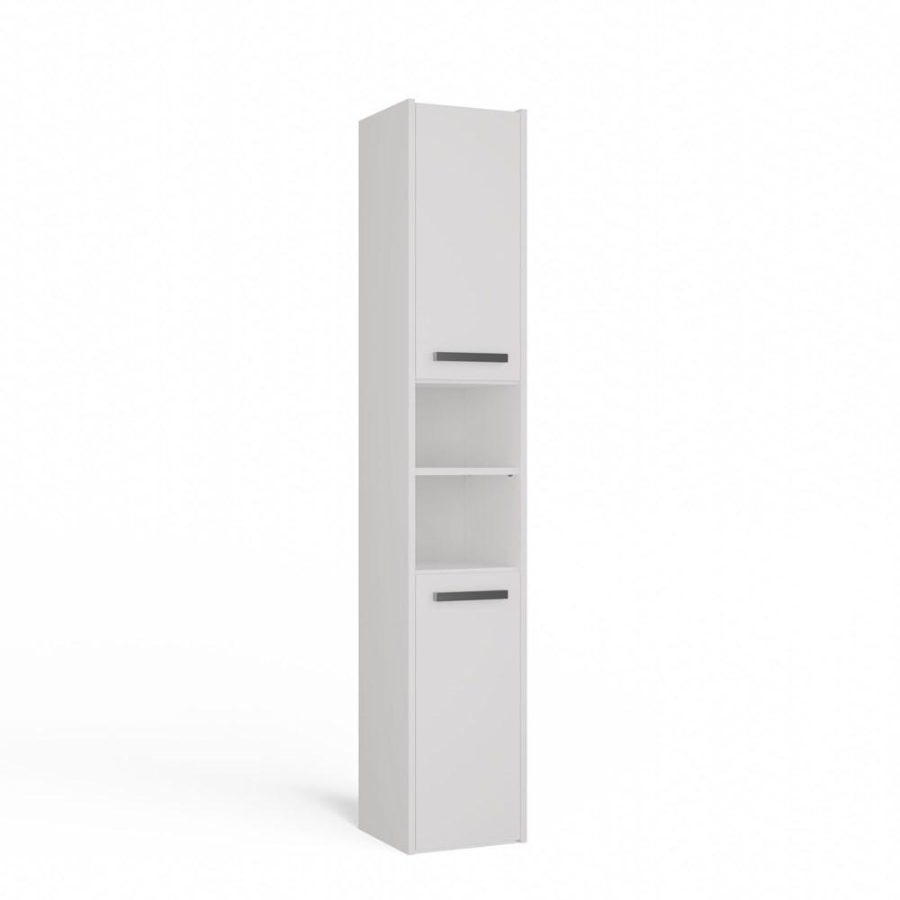 BADEZIMMERSCHRANK Weiß 30/170/30 - Weiß, Holzwerkstoff (30/170/30cm) - RAUMHIRSCH FURNITURE