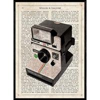 POSTER Kamera Polaroid. A4 Rahmenlos - Klar, Papier (29.7/5/21cm) - Nacnic