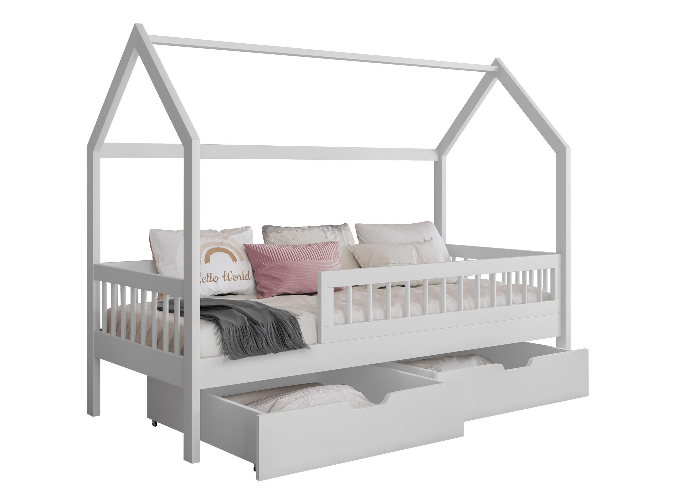 HAUSBETT Gaja 90 - Weiß, Holz (90/200cm) - MIRJAN24