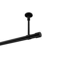 GARDINENSTANGE Sonette Santo 120 cm, 1-läufig, 20 mm Ø Schwarz - Schwarz, Metall (120cm) - INTERDECO