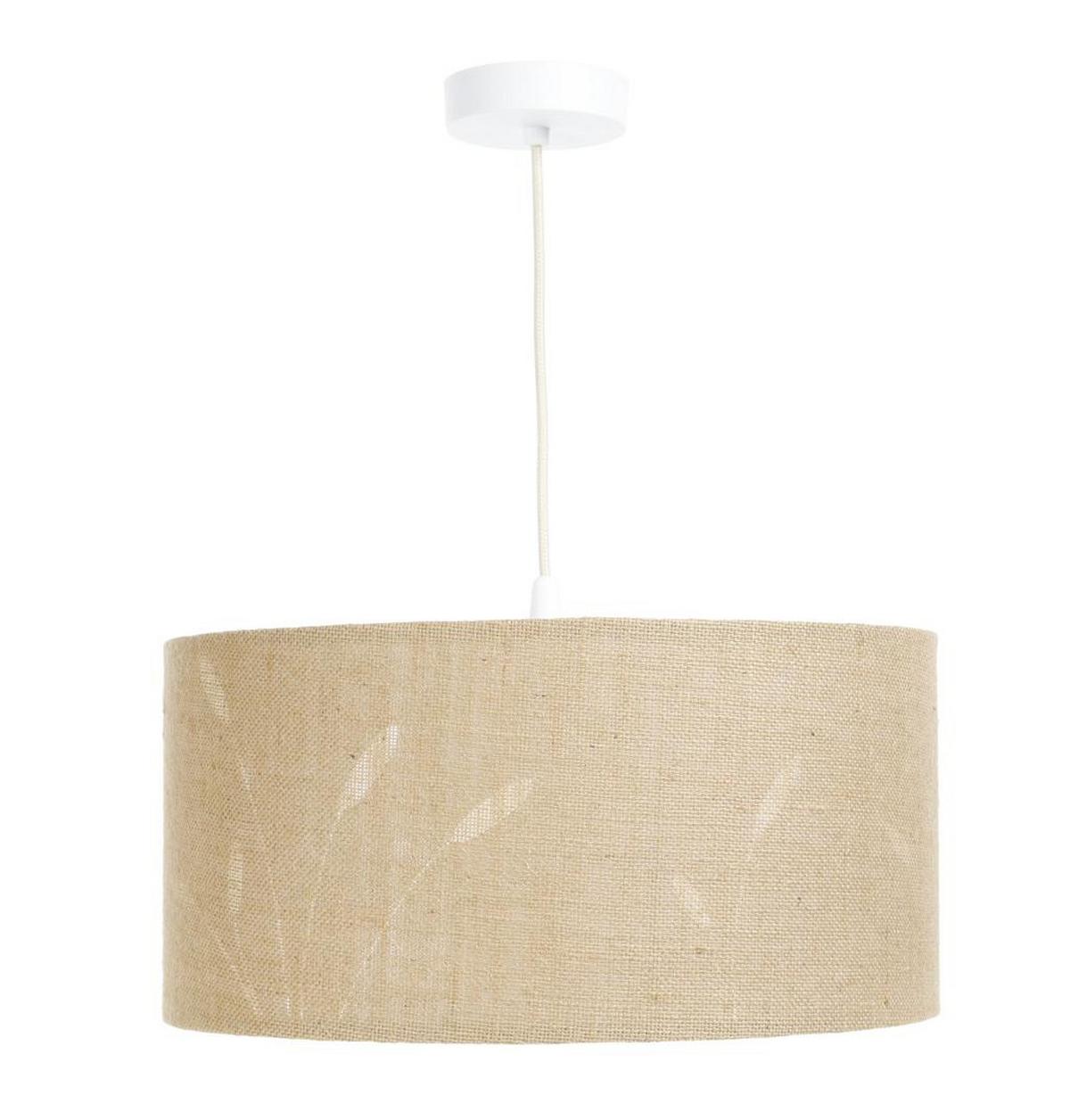 HÄNGELEUCHTE Weiß 70/100 cm - Beige/Weiß, Kunststoff (30/1.2/100cm) - ONZENO