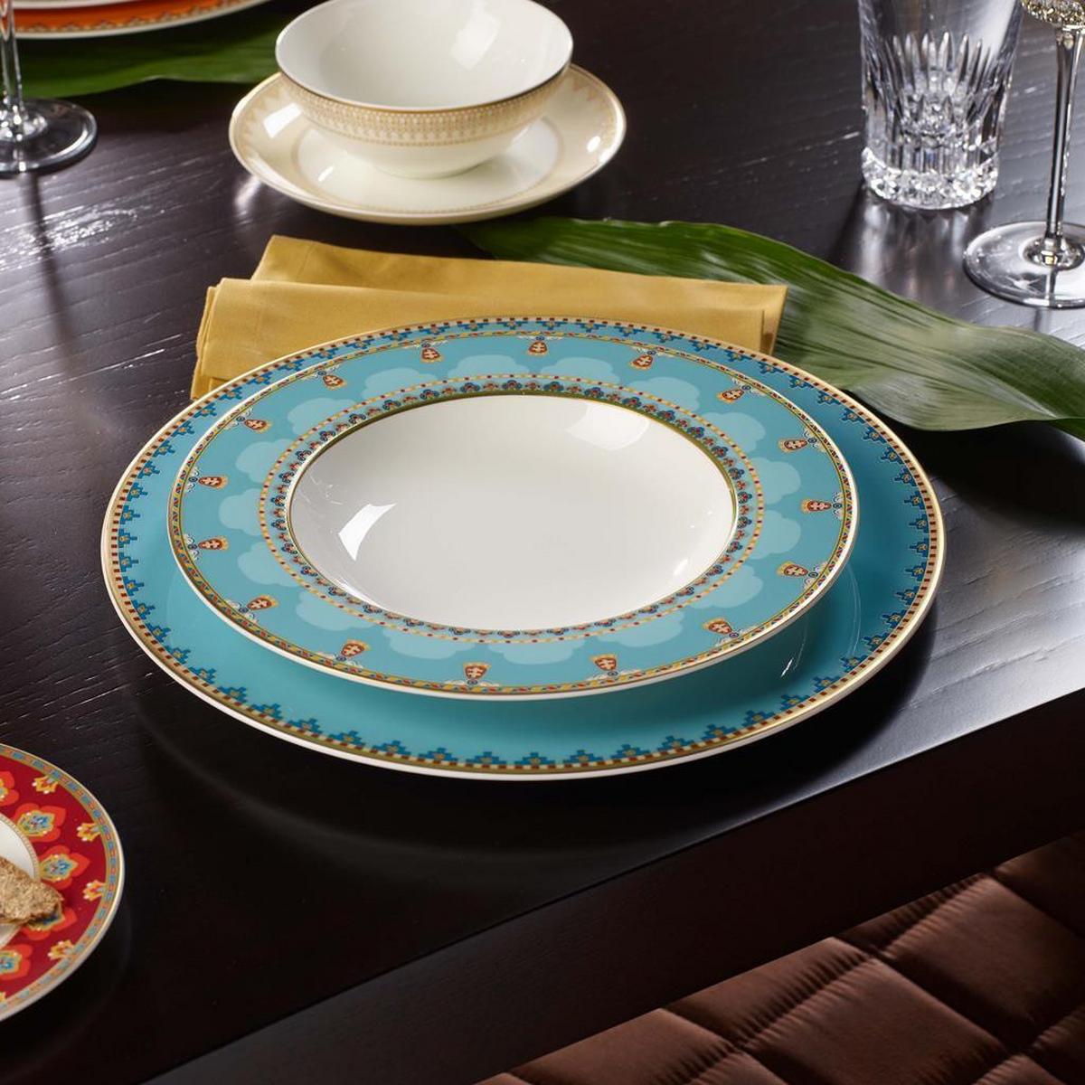 SUPPENTELLER Samarkand Aquamarin bunt ø 24,8 cm 6er Set - Multicolor, Keramik (24.8cm) - Villeroy & Boch