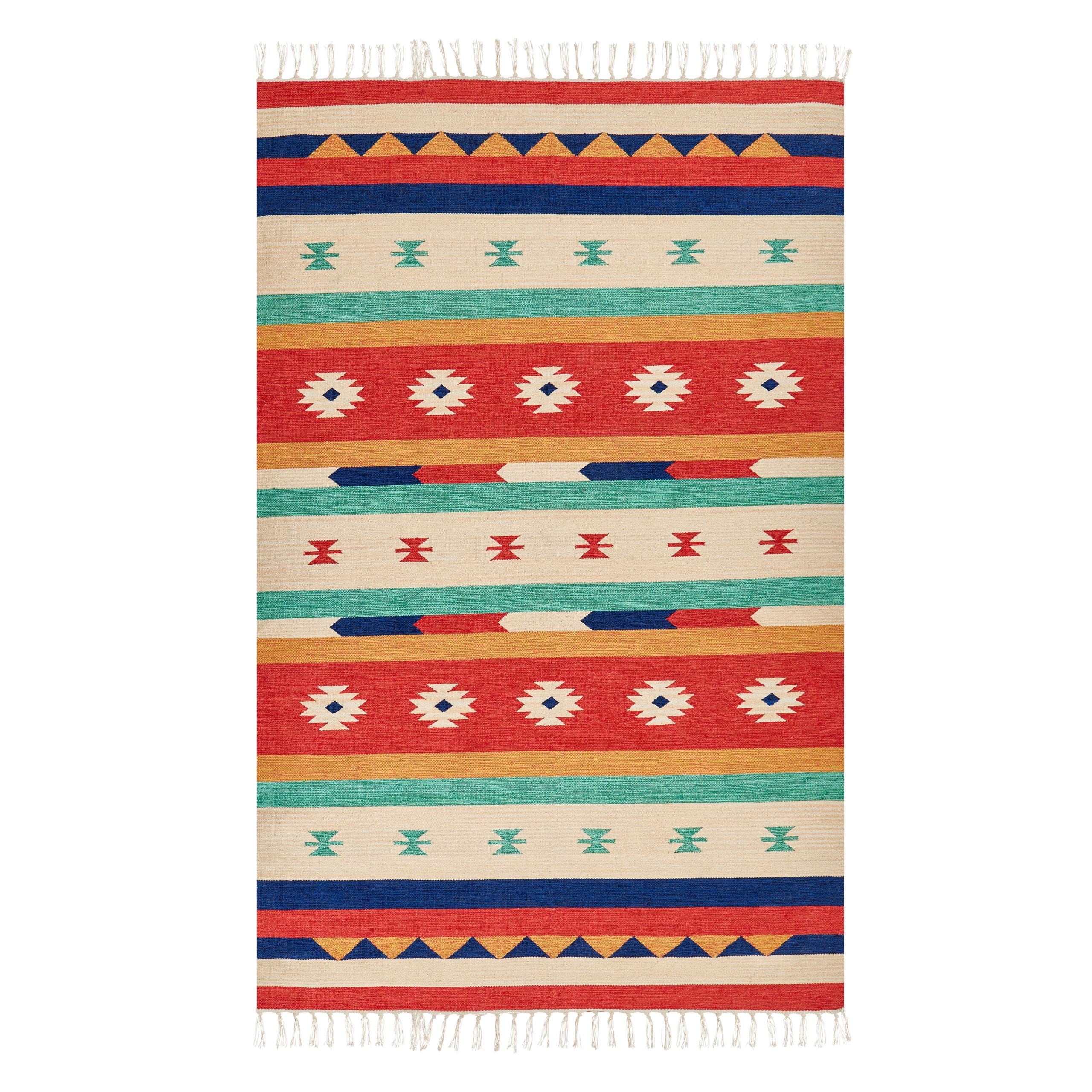 KELIM-TEPPICH Margara 200/140 cm - Multicolor, Textil (140/200cm) - Beliani