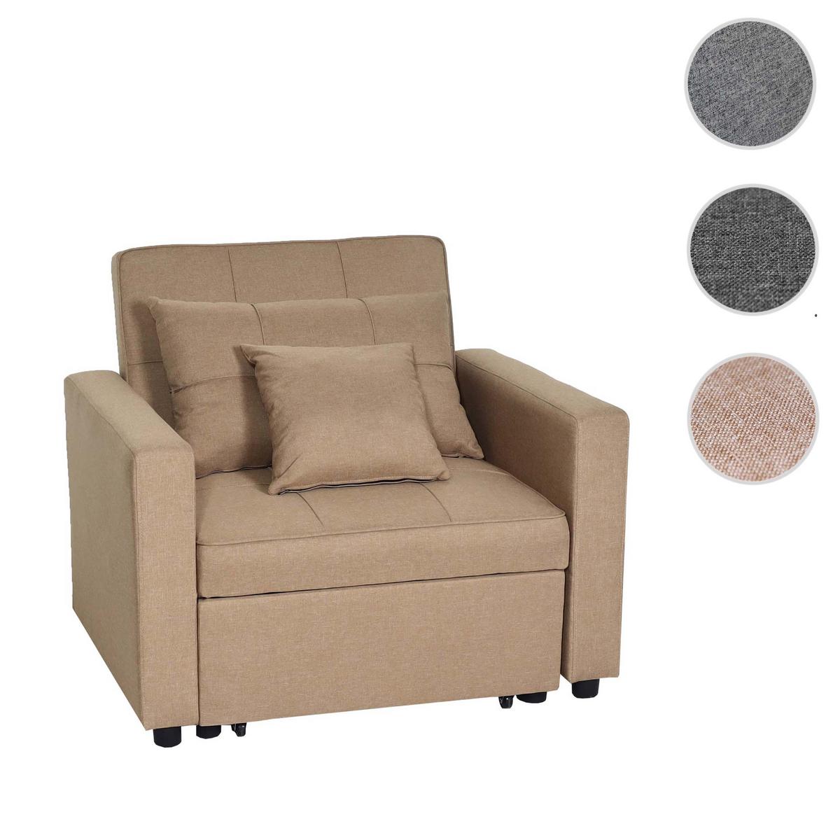 SCHLAFSESSEL taupe - Taupe, Textil (101/90/197cm) - MCW