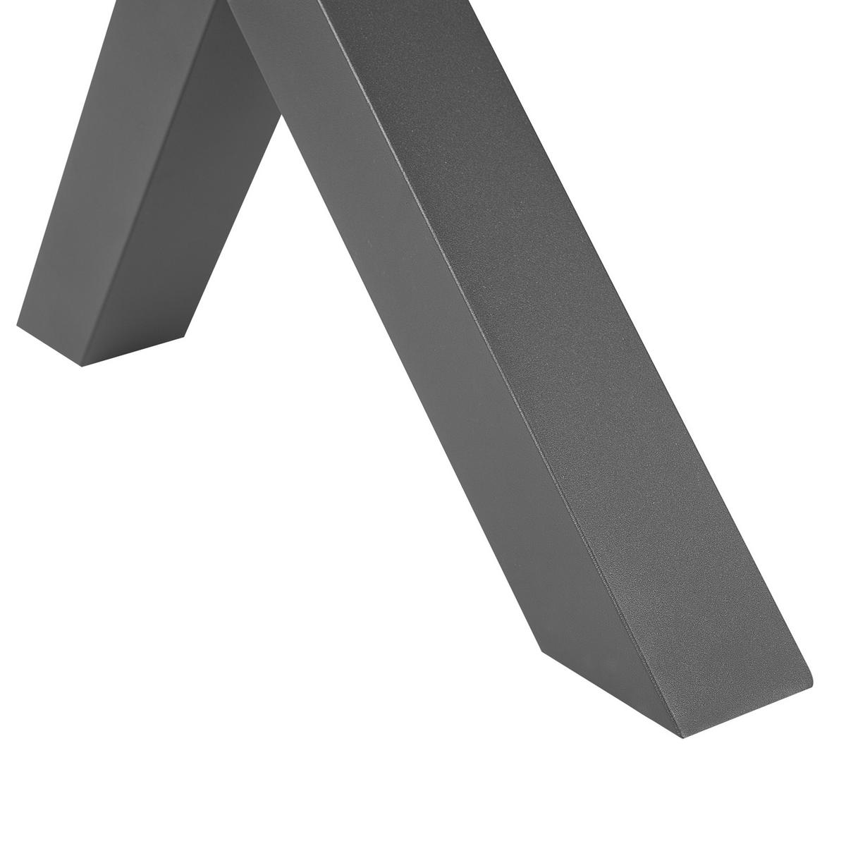 GARTENMÖBEL SET 6-Sitzer Aluminium grau Cascais - Grau, Kunststoff - Beliani