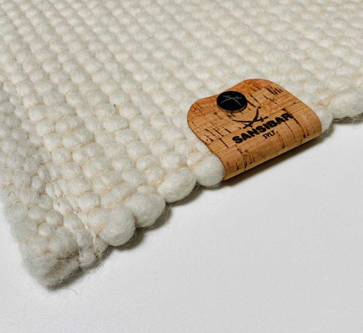 WEBTEPPICH Hörnum 70x140 cm - Weiß, Textil (70/140cm) - Sansibar SYLT