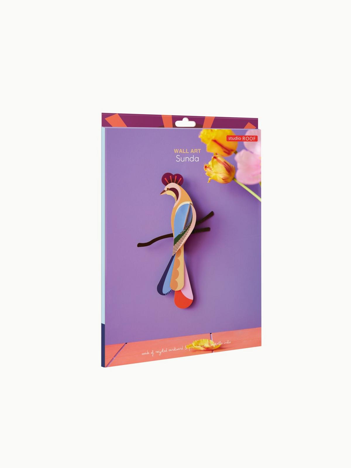 WANDSKULPTUR Bunt 4/19 cm - Multicolor, Wellpappe (4/19/31cm) - Studio Roof