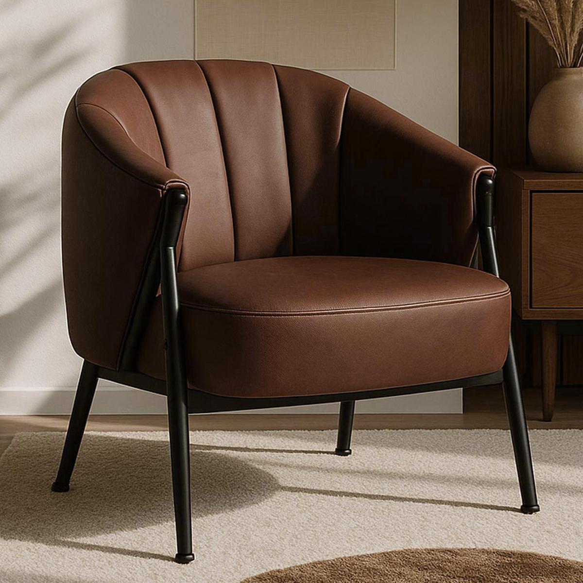 SESSEL Rotbraun - Rotbraun, Kunststoff (65/74/72cm) - MCW