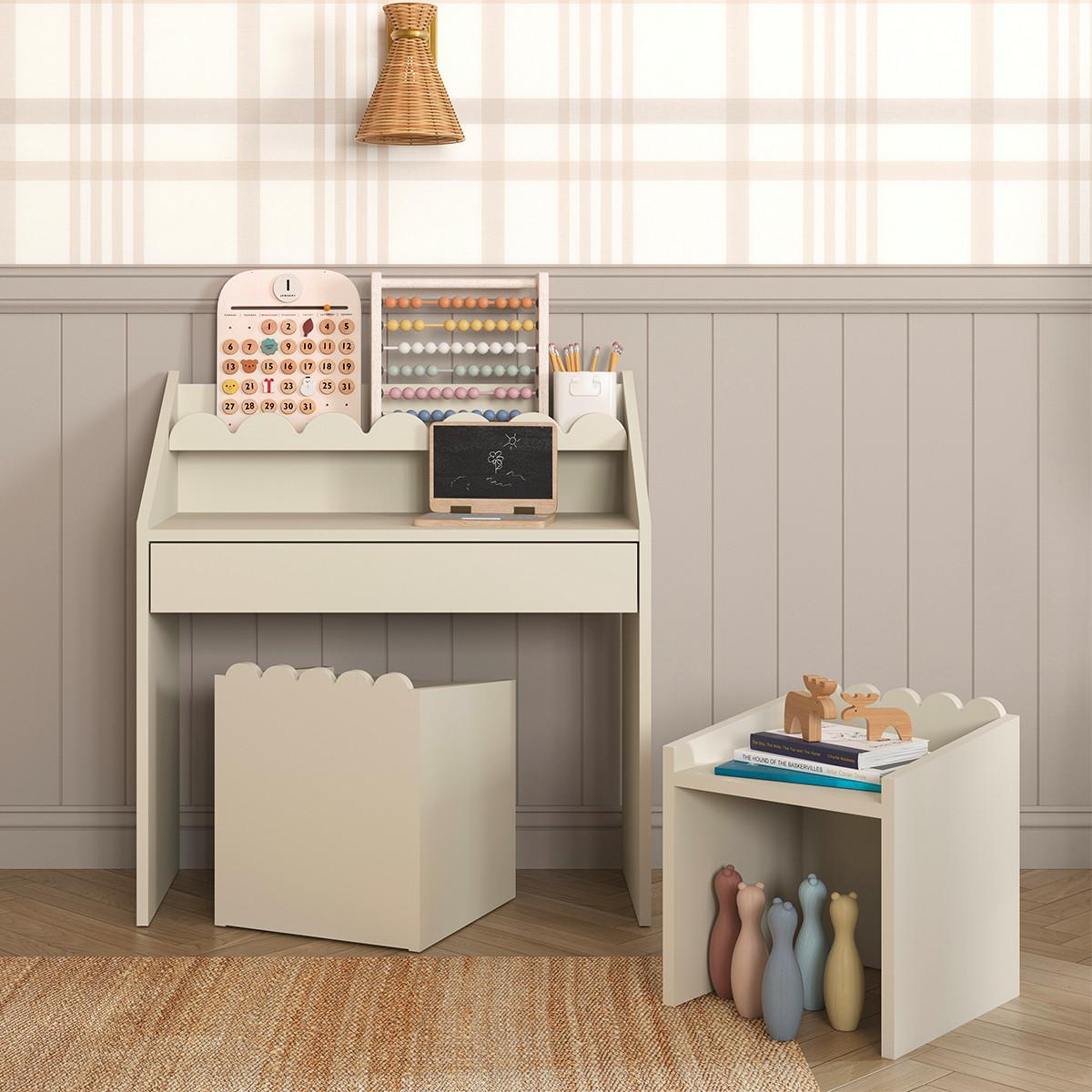 SCHREIBTISCH Book Nook Beige - Beige, Holzwerkstoff (71/76/33cm) - Petits-meubles