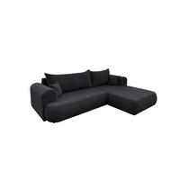 ECKSOFA Anike In Now Or Never - Schwarz, Holzwerkstoff/Textil (260/173cm) - Fun Möbel