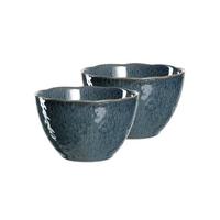 KERAMIKSCHALEN Matera Blau ø 15.3 cm 2er Set - Blau, Keramik (15.3cm) - Leonardo Living