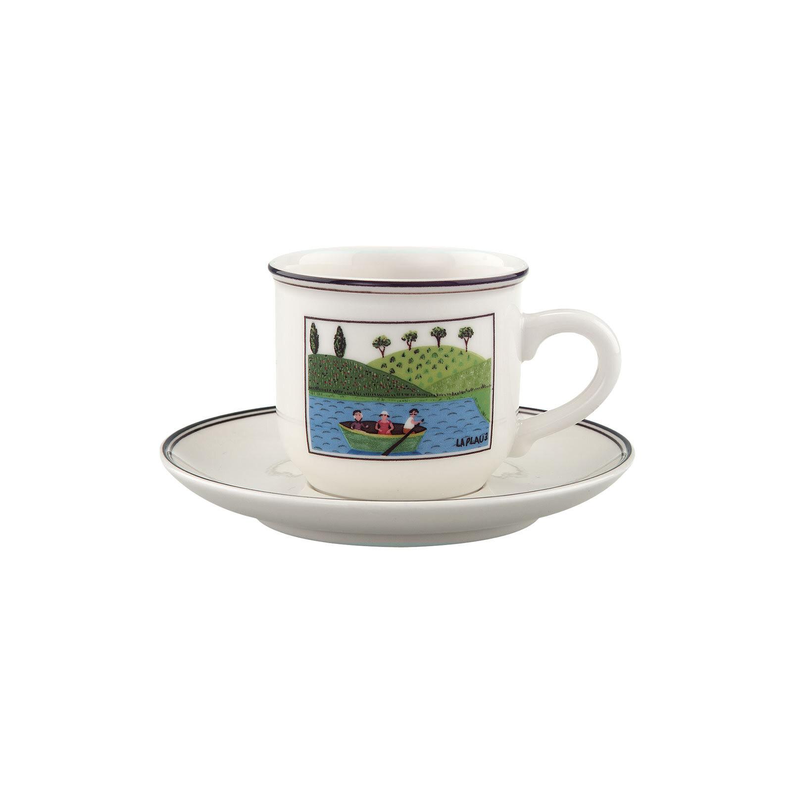 ESPRESSOTASSE MIT UNTERTASSE Design Naif bunt 100 ml - Multicolor, Keramik (12/7.5/12cm) - Villeroy & Boch