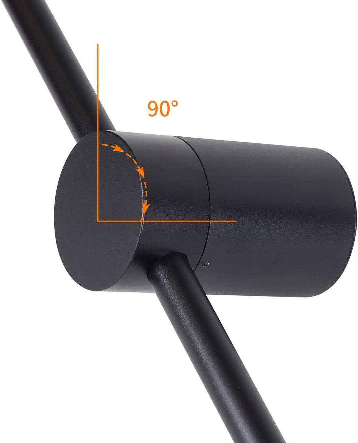 LED-WANDLEUCHTE Luminol 100/6/10 cm - Schwarz, Metall (6/10/100cm) - ZMH