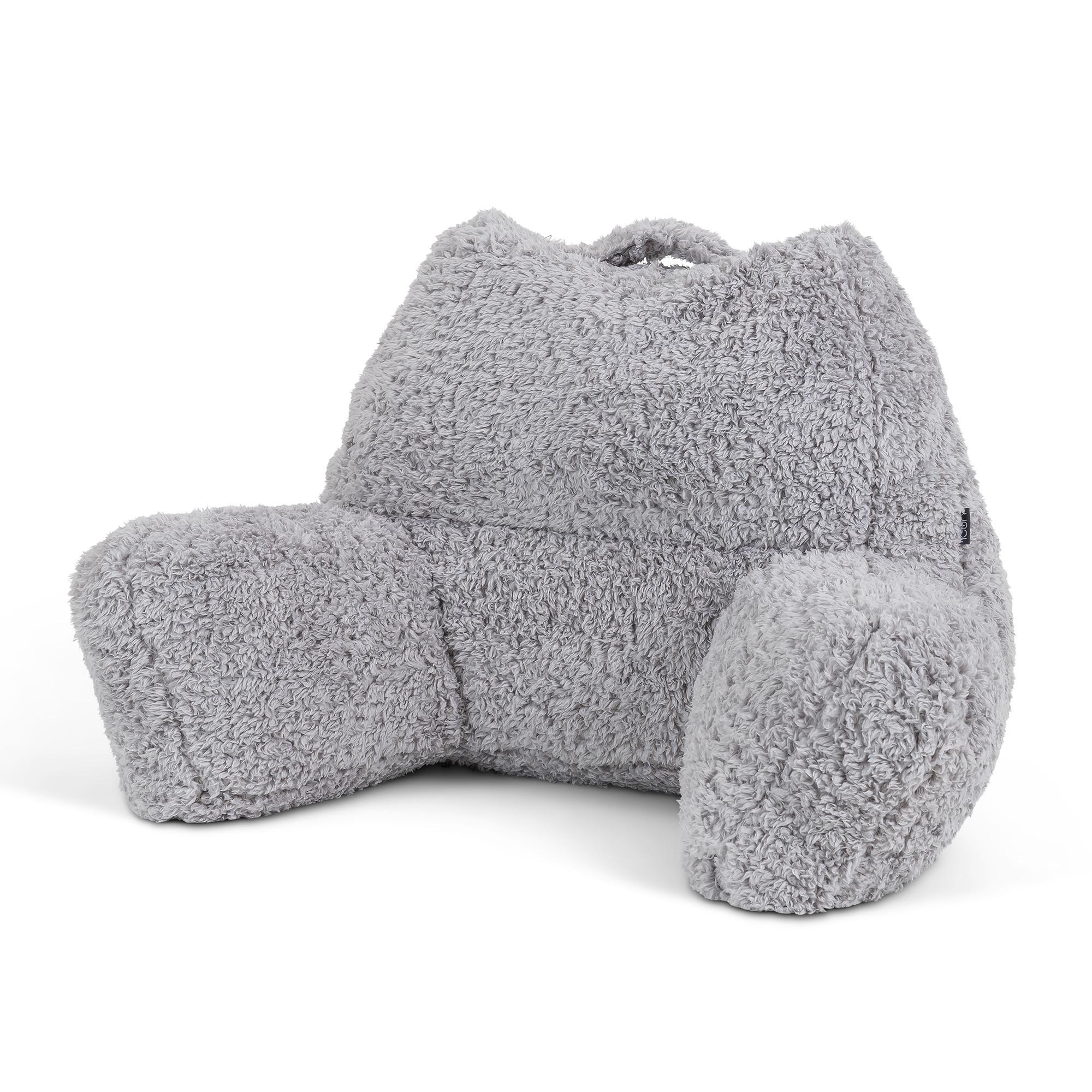 RÜCKENLEHNE Lesekissen Teddybär - Grau, Textil (74/63cm) - icon